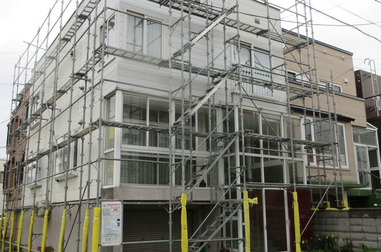 馬場さま邸外壁サイディング工事及び塗装他（仮設工事）