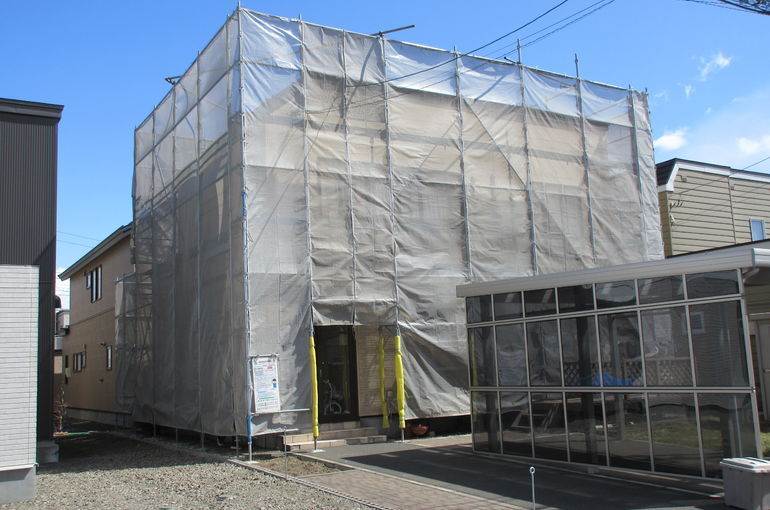 Ｙ様邸外壁・屋根塗装工事（メッシュシート架け）